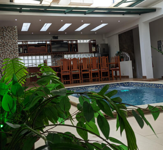 Piscina para curtir com a família com vista para as estrelas